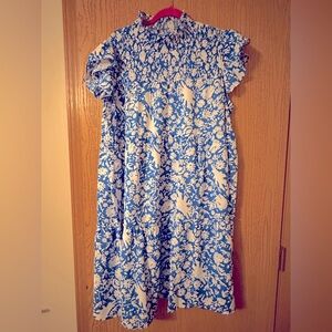 Oddy Blu and White Floral Dress- Plus 3x- NWT